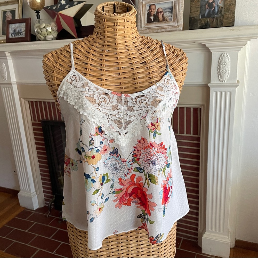 In Bloom Jonquil floral cami M